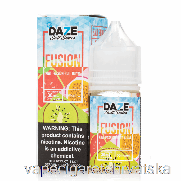 Vape Hrvatska Ledeni Kivi Passionfruit Guava - 7 Daze Fusion Salts - 30ml 30mg